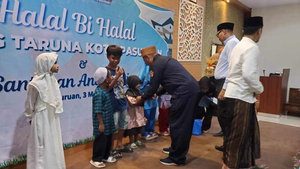 Karang Taruna Kota Pasuruan Gelar Halal Bi Halal Sertai Santunan Anak&nbsp;Yatim