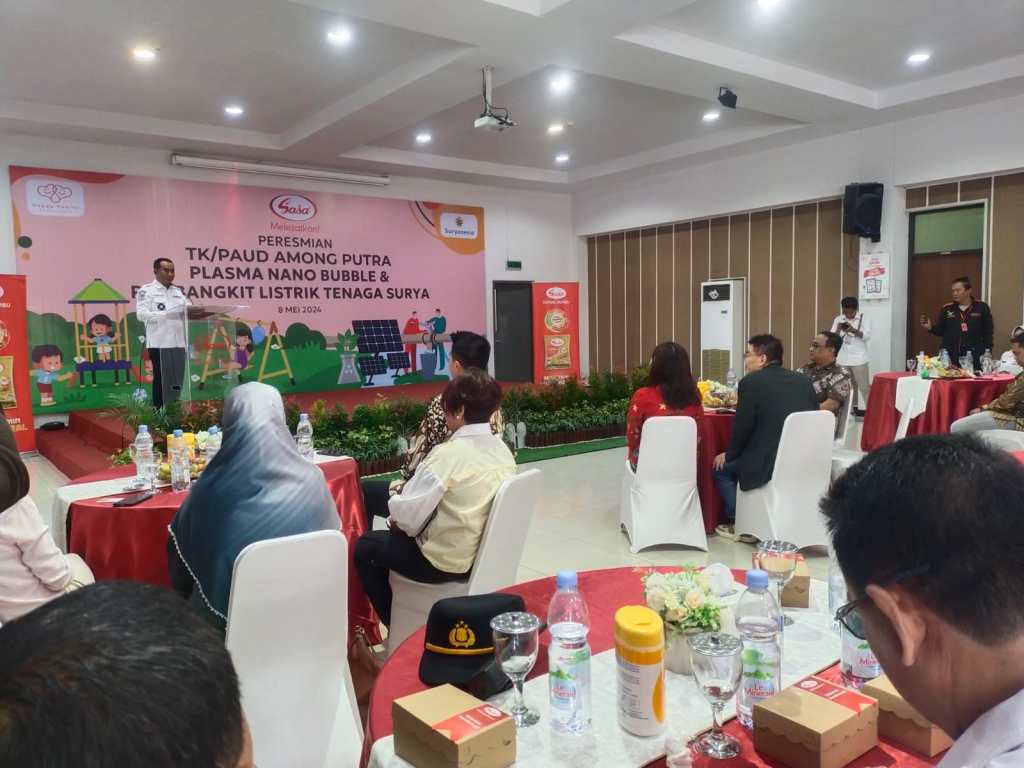 Pj Bupati Ugas Resmikan Gedung TK/PAUD Among Putra, Plasma Nano Bubble dan&nbsp;PLTS