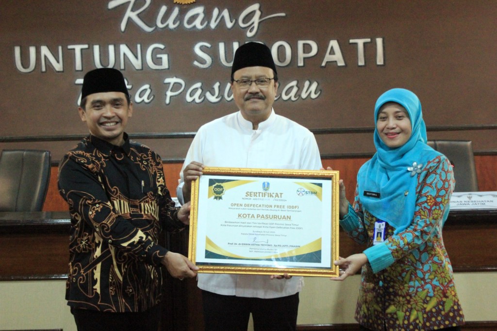 Selamat! Kota Pasuruan Sukses Wujudkan 100 Persen ODF 