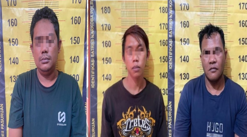 Tiga Pengedar Sabu-sabu di Pasuruan Dibekuk