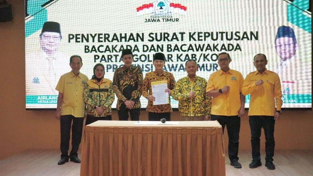 Golkar Resmi Rekom Mas Ipin-Syah Nata di Pilkada&nbsp;Trenggalek